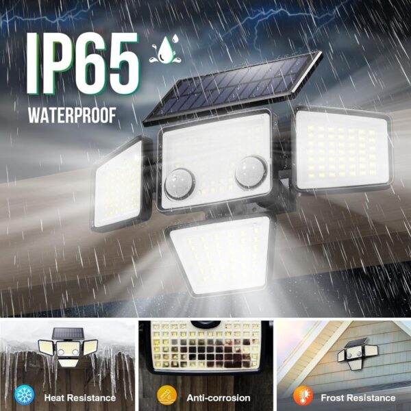 Solar Outdoor Lights 3000LM 188 LED Motion Sensor Outdoor Lights